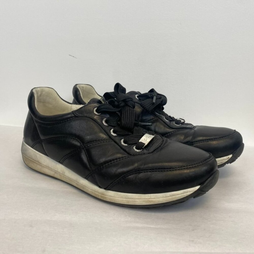 Ara Black Leather Casual Sneaker